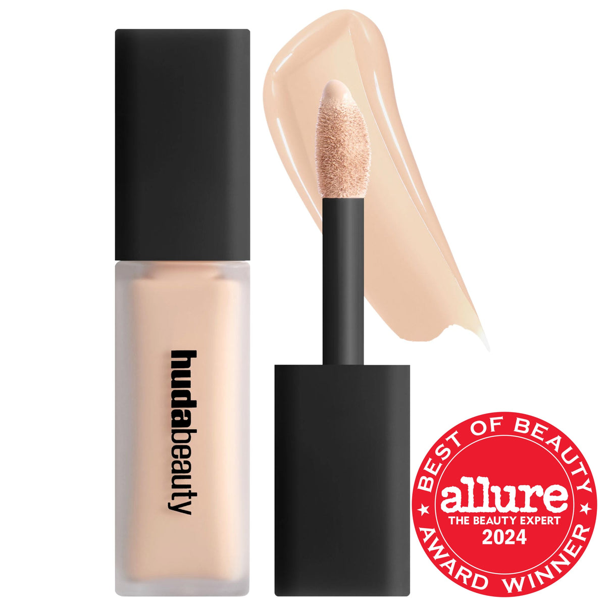 HUDA BEAUTY #FauxFilter Matte Buildable Coverage Waterproof Concealer in Yogurt Drops 1.5 Beige