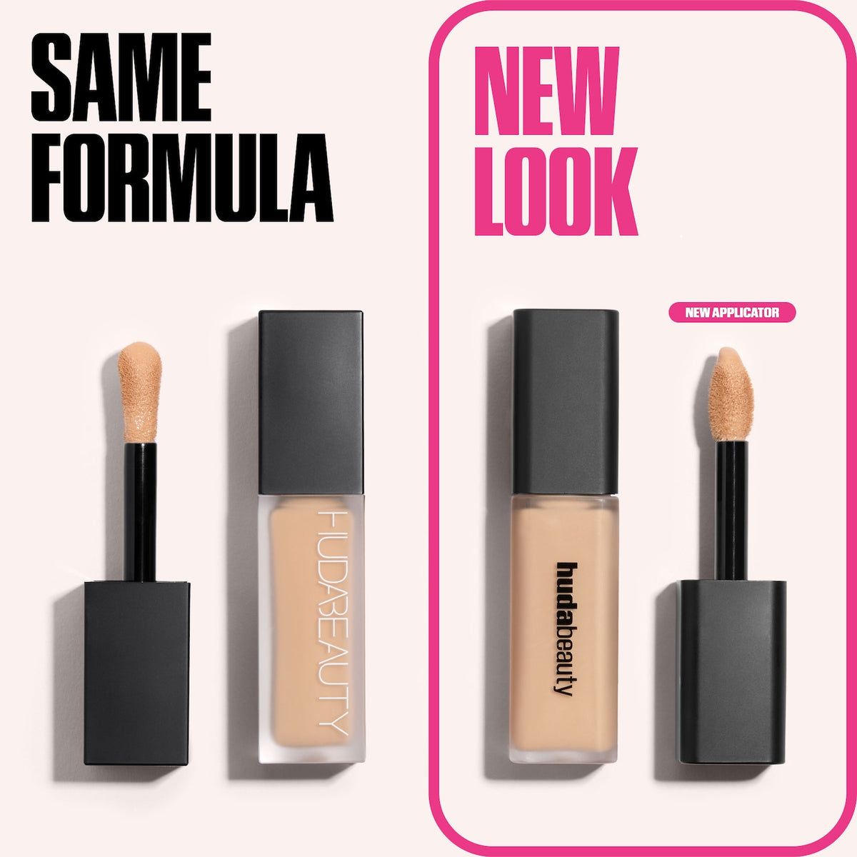 HUDA BEAUTY #FauxFilter Matte Buildable Coverage Waterproof Concealer in Cotton Candy 2.3 Beige Image 3