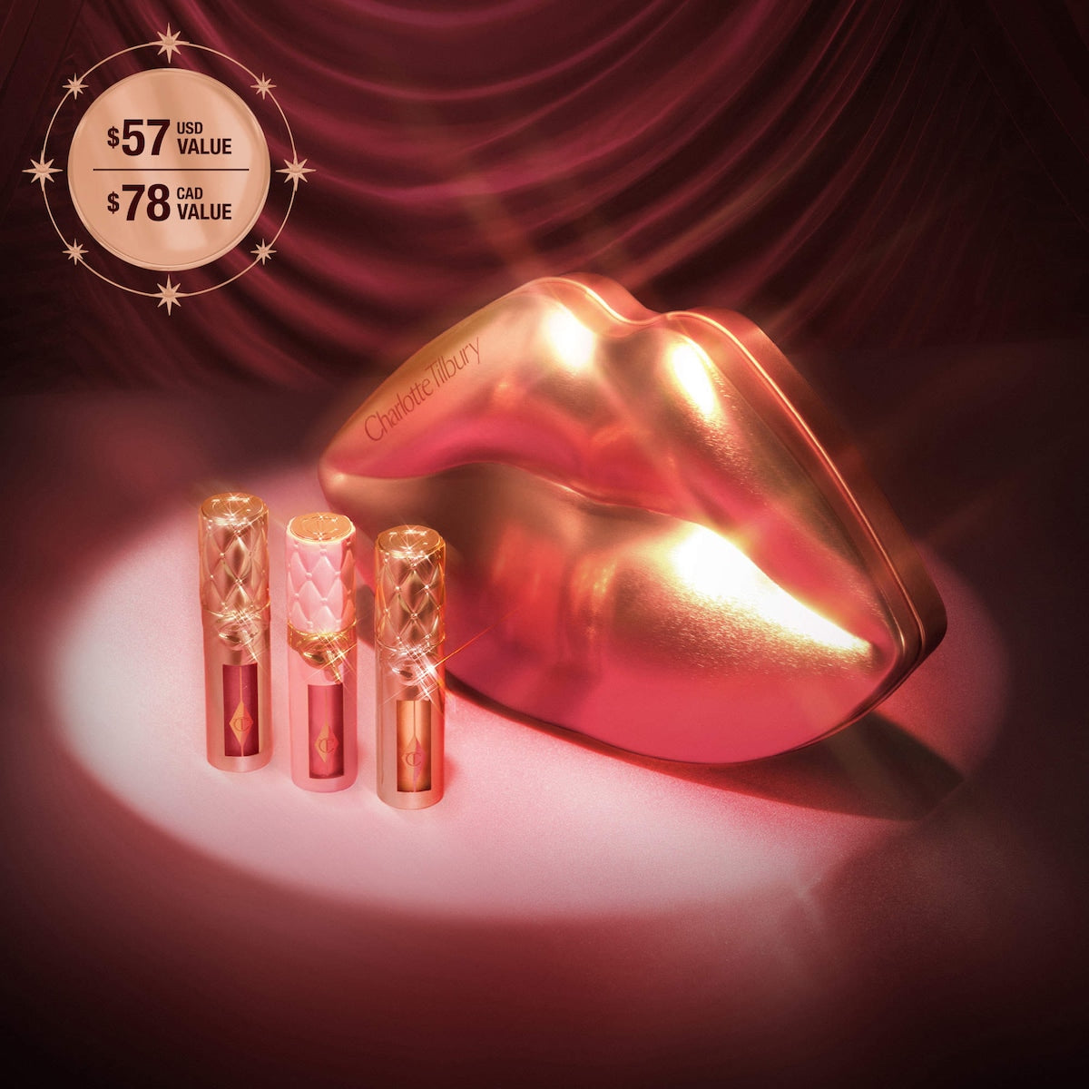 Charlotte Tilbury Mini Big Lip Plumpgasm Plumping Lip Gloss Trio Makeup Gift Set — photo 4