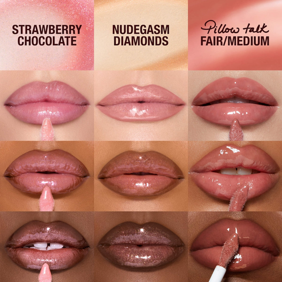 Charlotte Tilbury Mini Big Lip Plumpgasm Plumping Lip Gloss Trio Makeup Gift Set — photo 5