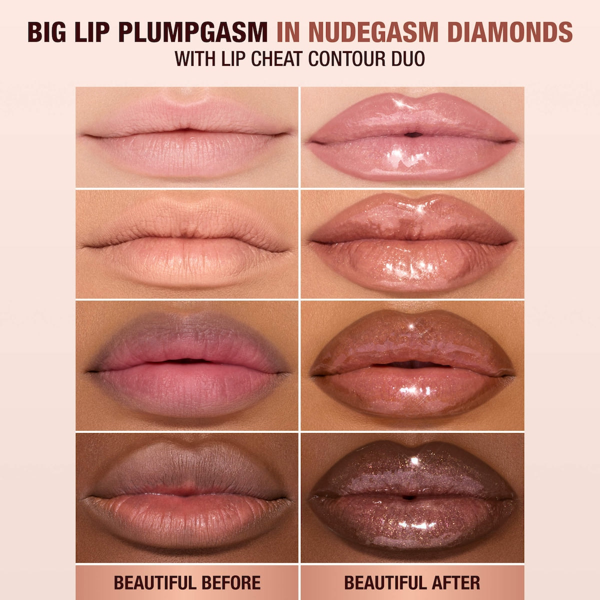 Charlotte Tilbury Mini Big Lip Plumpgasm Plumping Lip Gloss Trio Makeup Gift Set — photo 7