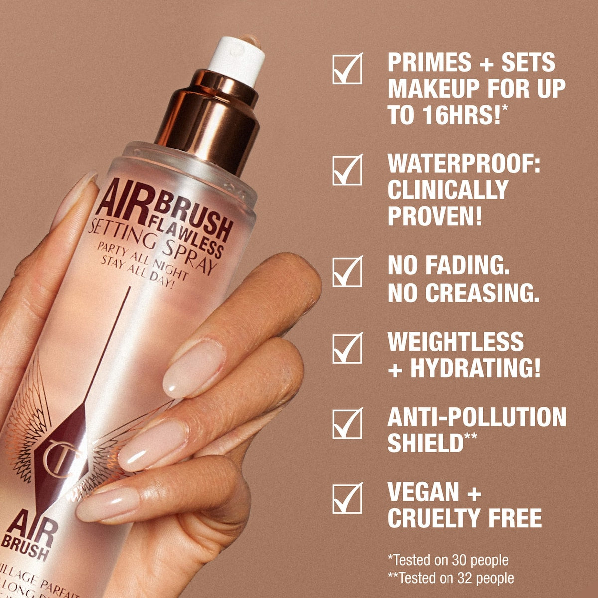 Charlotte Tilbury Mini Airbrush Flawless Hydrating & Waterproof Setting Spray Duo Gift Set — photo 6