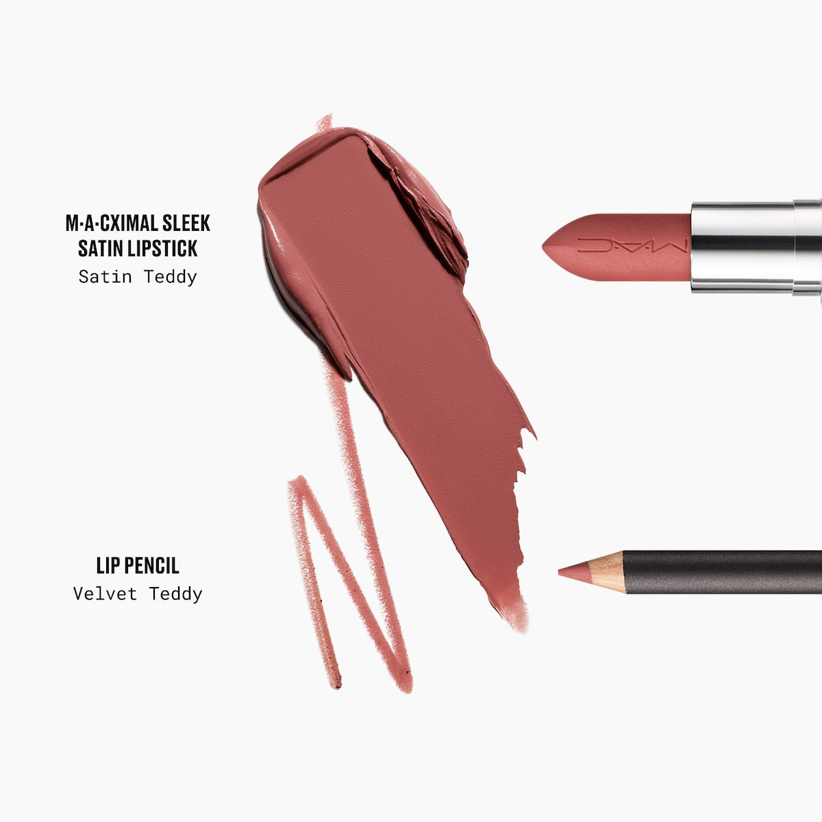 MAC Cosmetics Teddy Love Sleek Satin Nude Lip Combo — photo 4