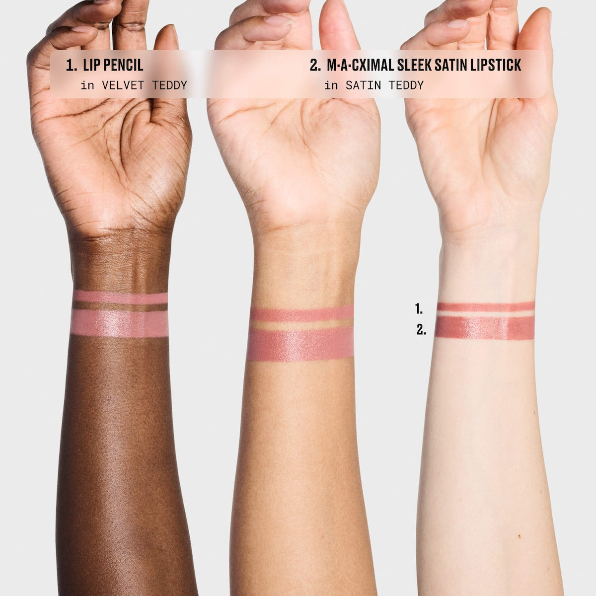MAC Cosmetics Teddy Love Sleek Satin Nude Lip Combo — photo 5