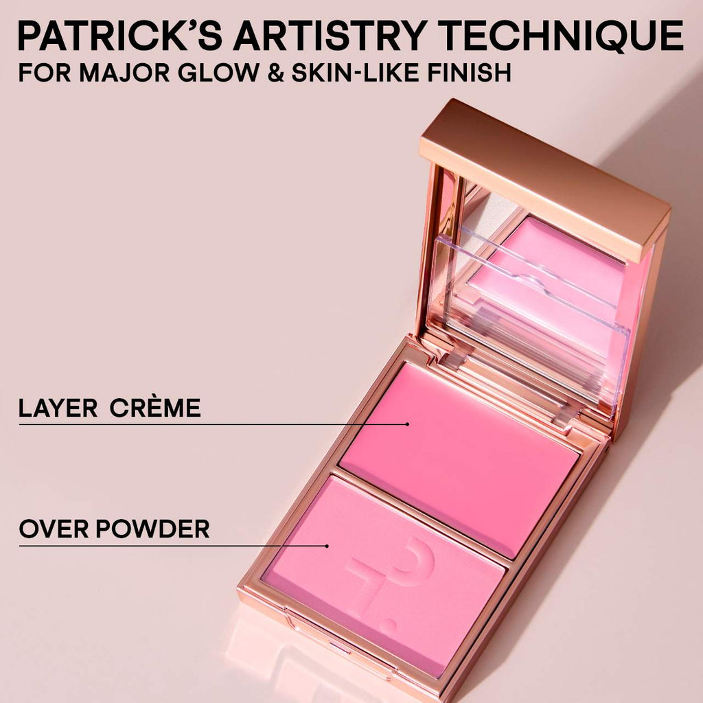 PATRICK TA Major Headlines Double-Take Crème & Powder Blush Duo in Just Enough Image 7