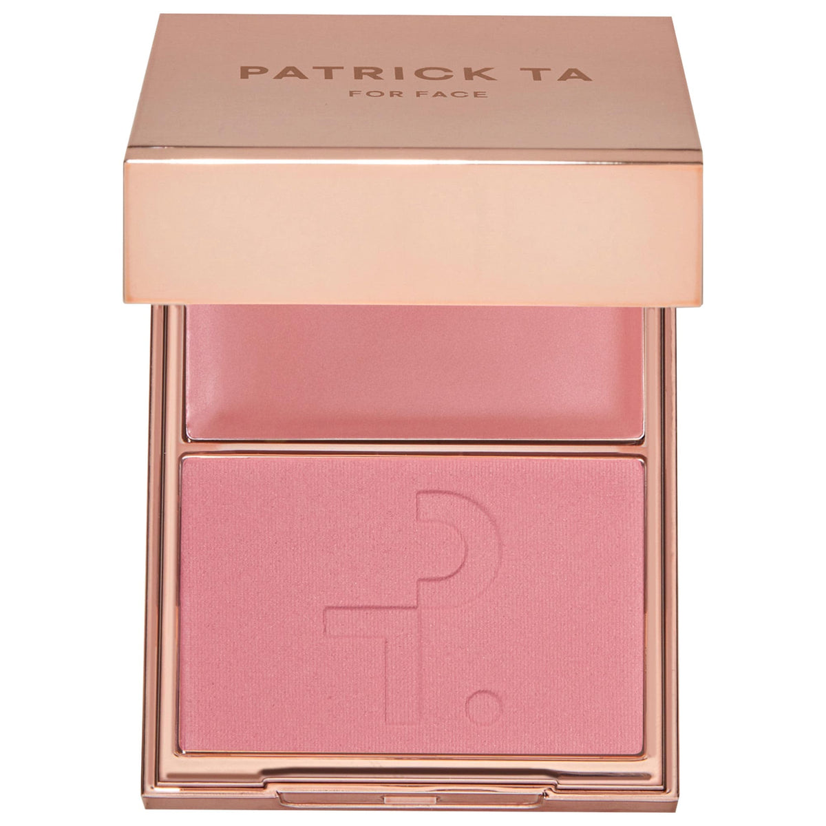 PATRICK TA - Major Headlines Double-Take Crème & Powder Blush Duo Out Of Office 0.17 oz crème and 0.17 oz powder/5 g crème and 5 g powder PATRICK TA Major Headlines Double-Take Crème & Powder Blush Duo