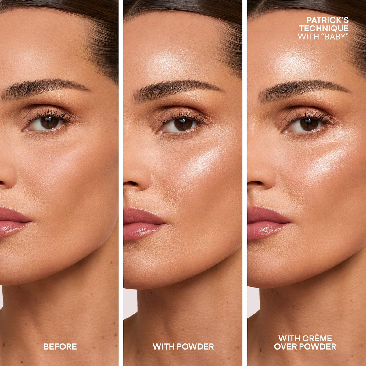 PATRICK TA Major Glow Creme & Powder Light Reflecting Translucent Highlighter Duo — Baby