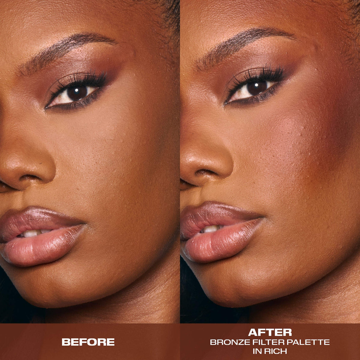 HUDA BEAUTY Bronze Filter Bronzer and Contour Palette in Rich Image 2