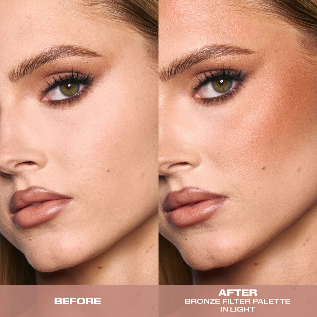 HUDA BEAUTY Bronze Filter Bronzer and Contour Palette in Light Image 2