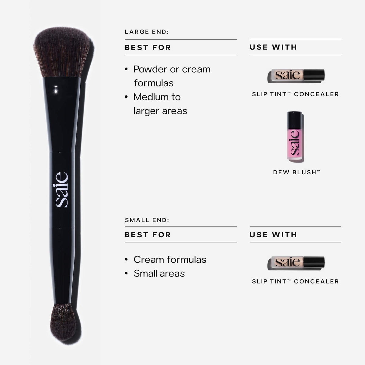 Saie The Double-Ended Sculpting Brush