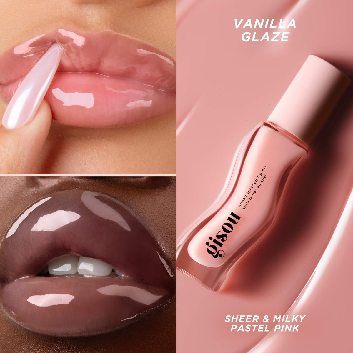 Gisou Honey Infused Hydrating Lip Oil — Vanilla Glaze