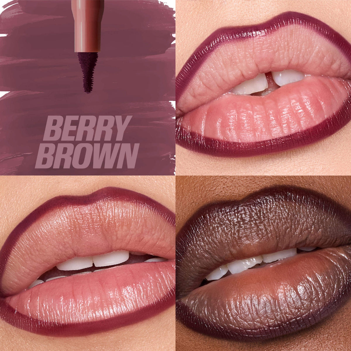 HUDA BEAUTY Lip Contour Stain - Berry Brown - image 3