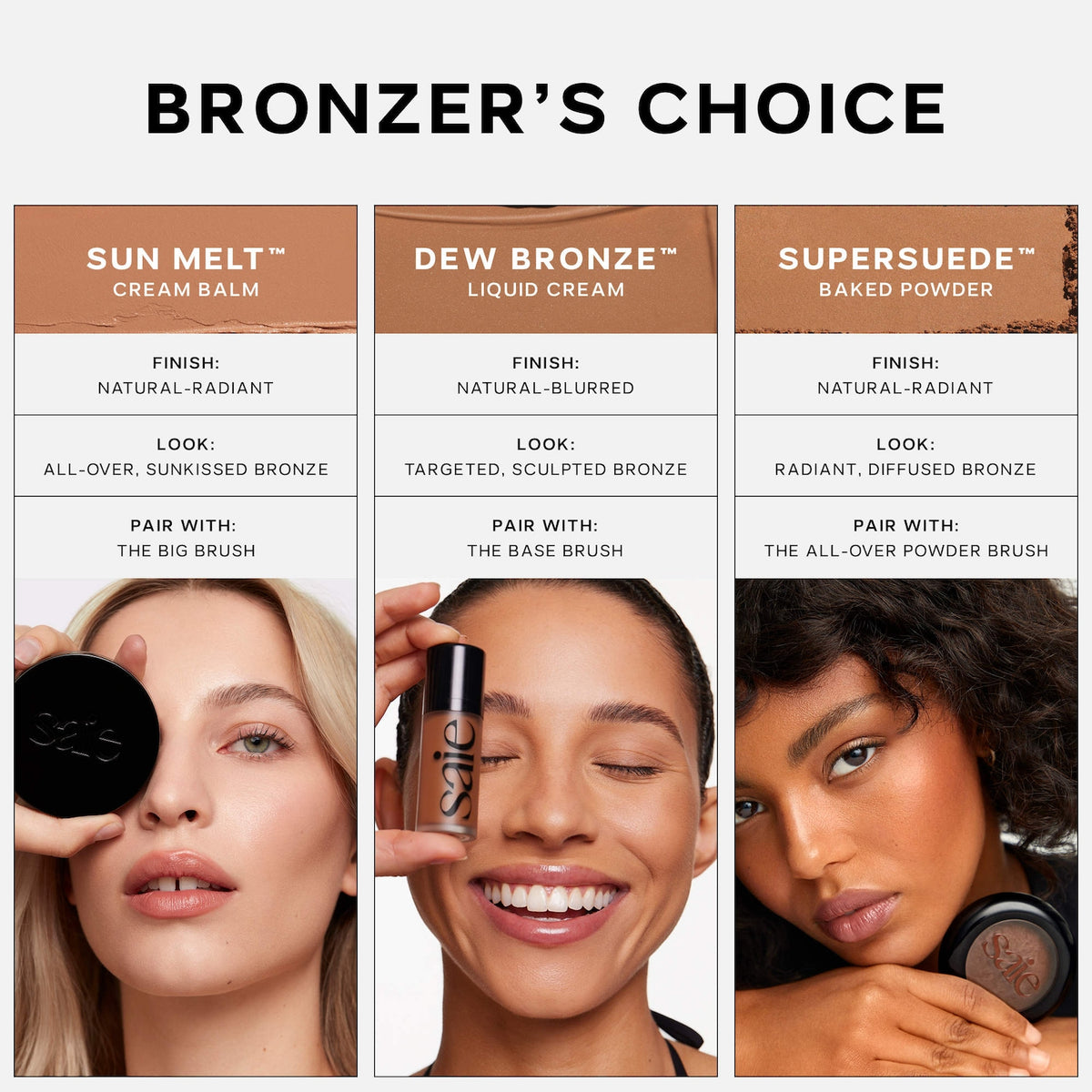Saie SuperSuede Radiant Baked Bronzer - shared product details