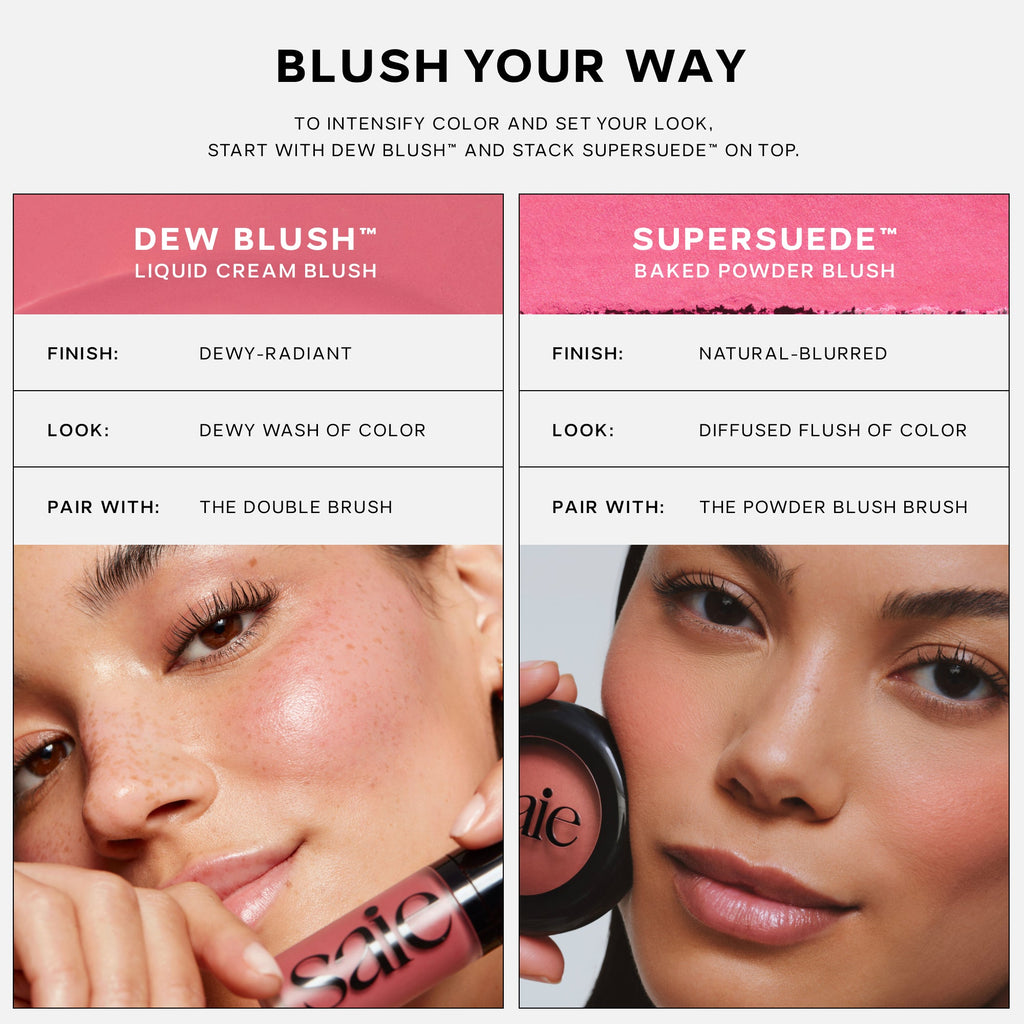 Saie SuperSuede Baked Powder Blush - shared product details