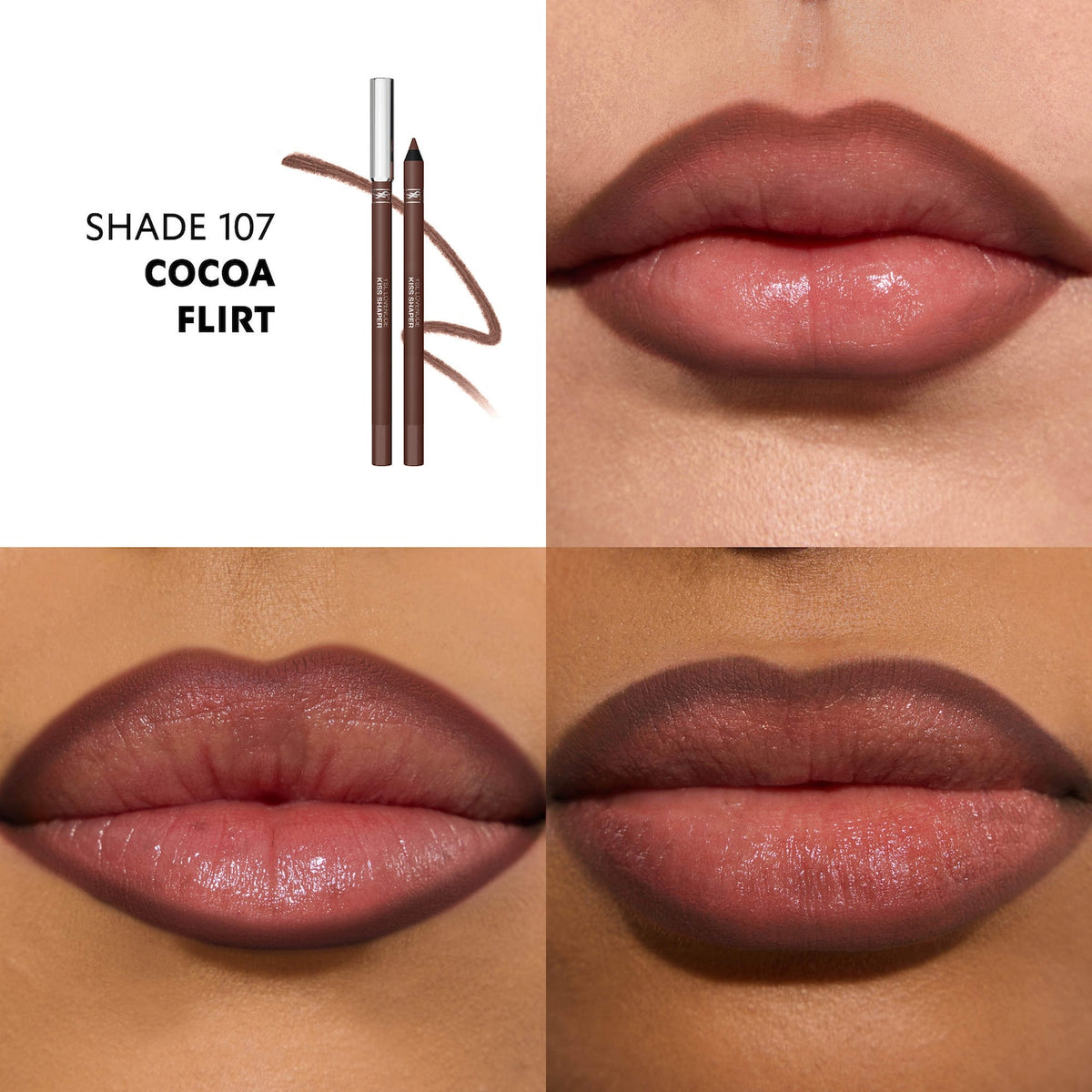 YSL Lovenude Kiss Shaper Sculpting Nude Lip Liner - Cocoa Flirt - image 2