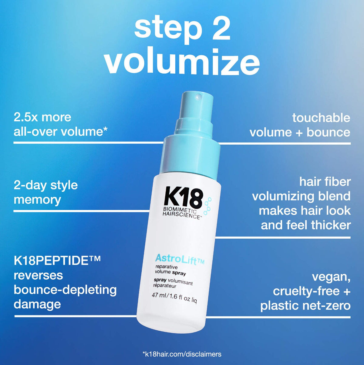 K18 Biomimetic Hairscience Healthy Volume Minis Hair Gift Set - Default Title — official source image