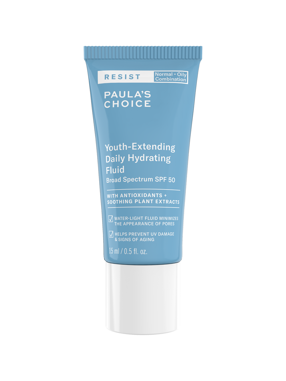 Paula's Choice RESIST Youth-Extending Daily Hydrating Fluid SPF 50 - 15ml — official source image
