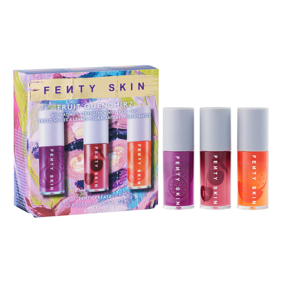 Fenty Skin Fruit Quench'rz Hydrating + Strengthening Lip Oil Trio - Default Title — official kit photo