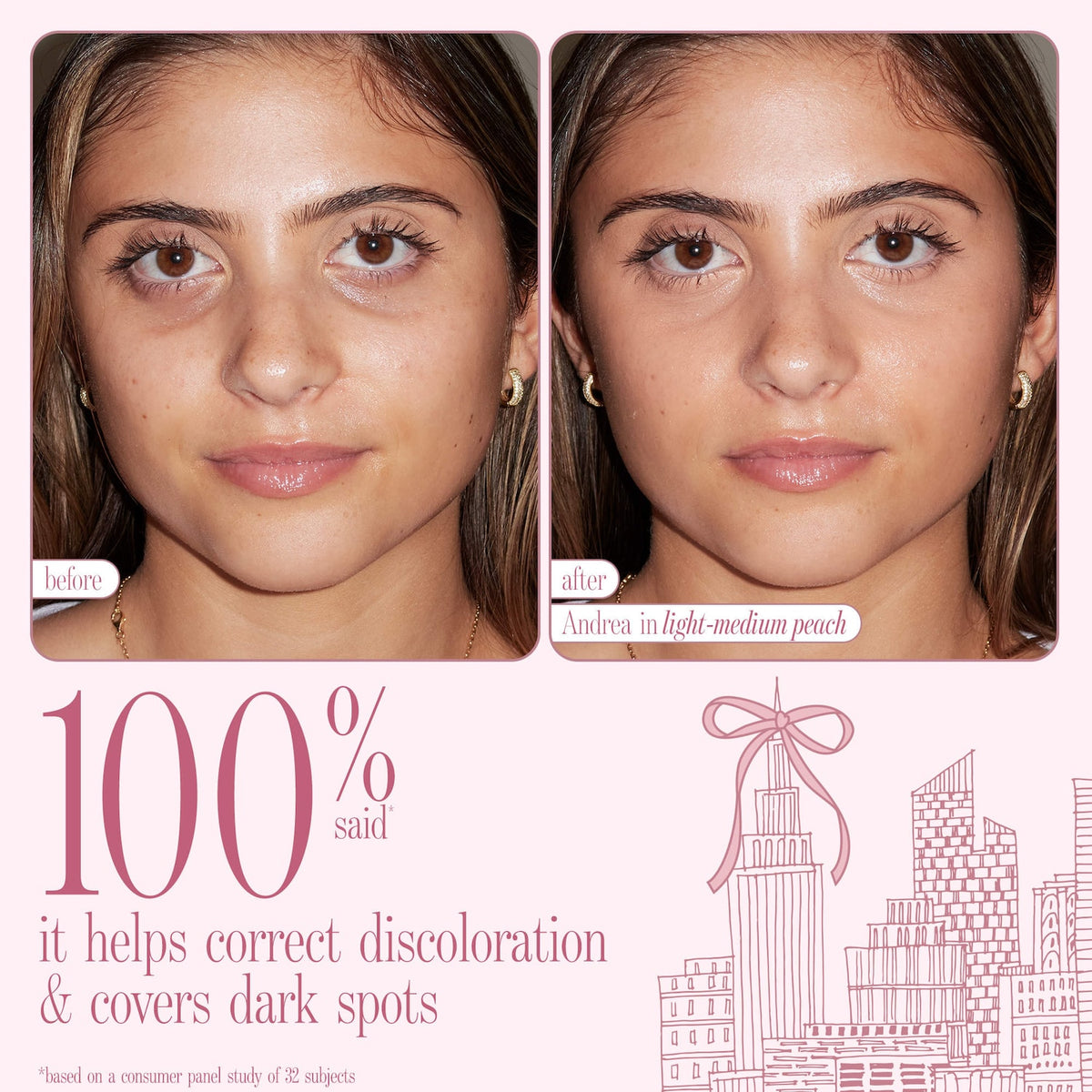 Tarte Face Card Never Declines CC Undereye Corrector & Brush - Light-medium peach - image 4