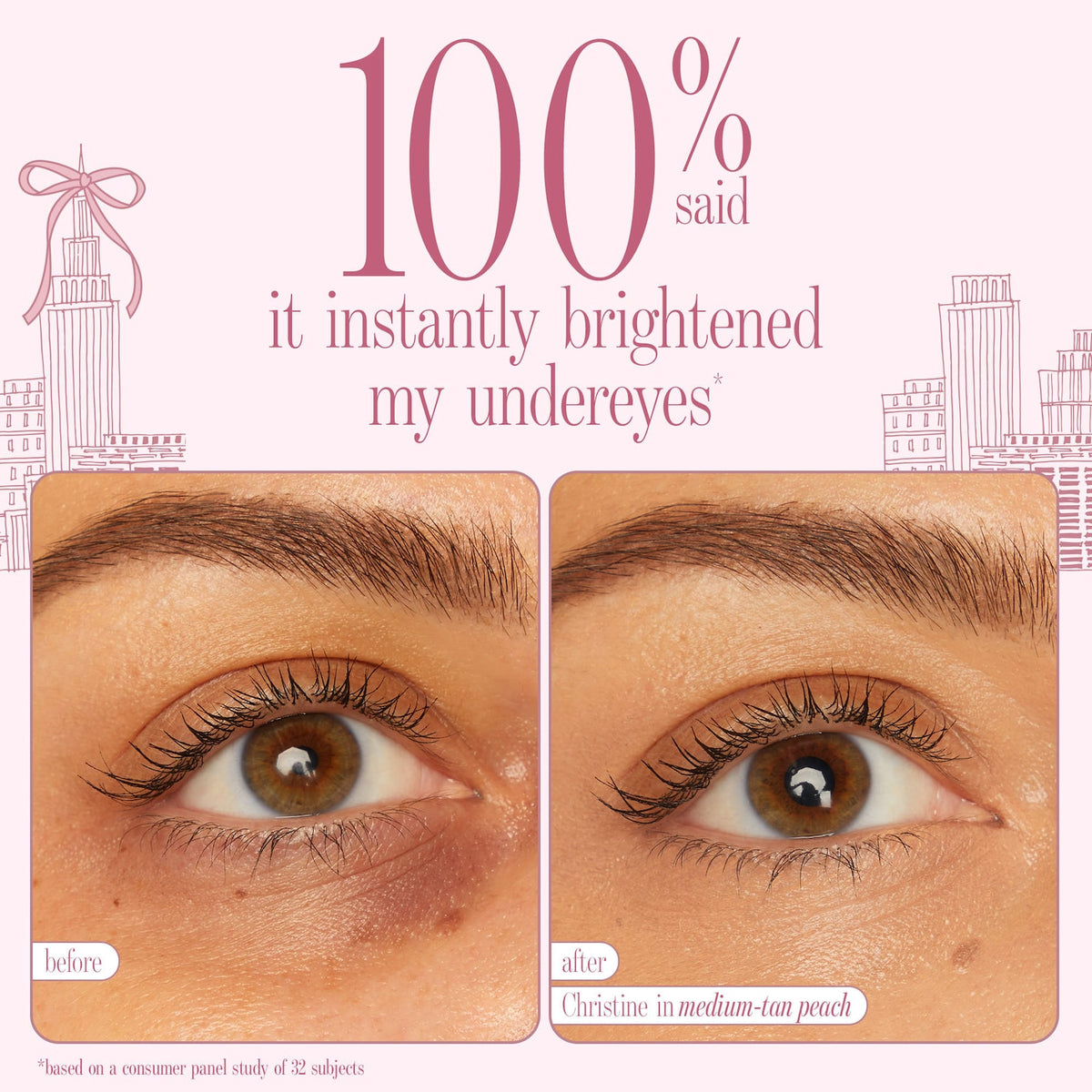 Tarte Face Card Never Declines CC Undereye Corrector & Brush - Light-medium peach - image 5