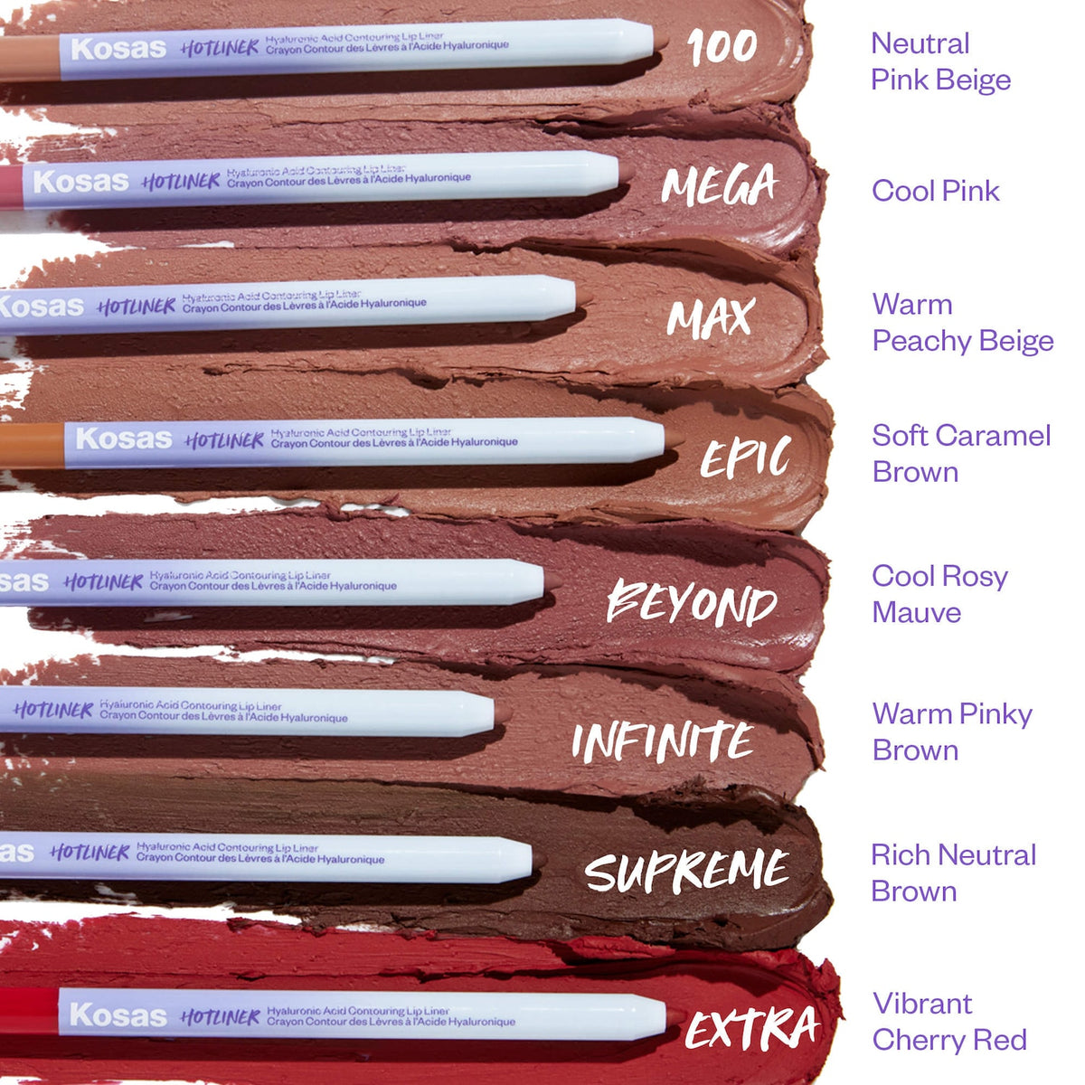 Kosas Hotliner Hyaluronic Acid Contouring Lip Liner - Supreme — official image 5