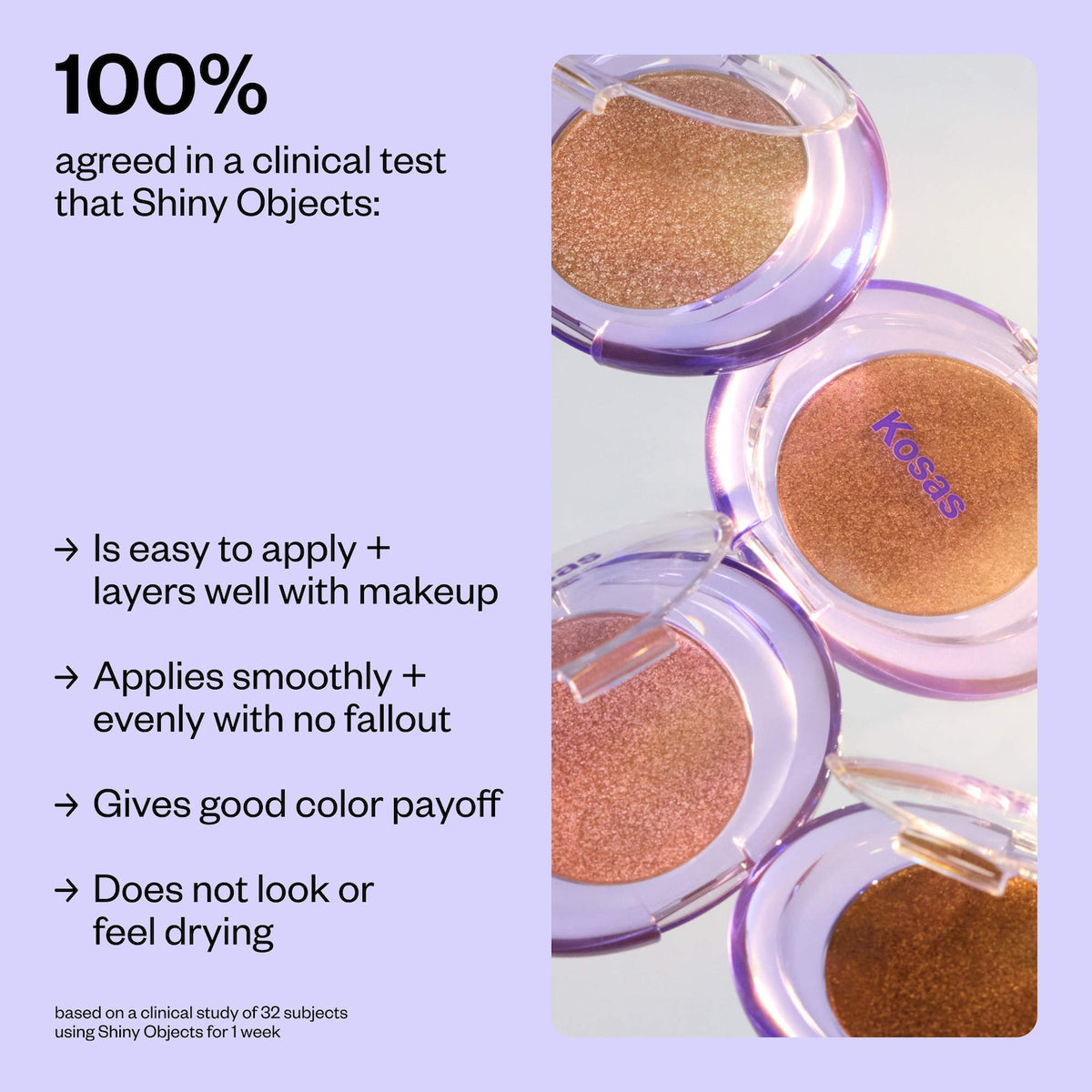 Kosas Shiny Objects Wet Glisten Powder Highlighter 4.5g - Opaline - Default Title — official image 6