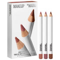 MAKEUP BY MARIO Mini Ultra Suede Sculpting Lip Pencil Trio Gift Set - Default Title — official image 0