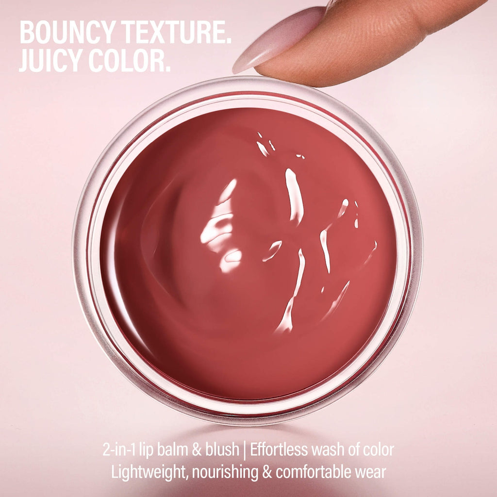 MAKEUP BY MARIO Jelly Jar Lip & Cheek Balm - Cherry Pie (Bright Neutral Red) — official image 4