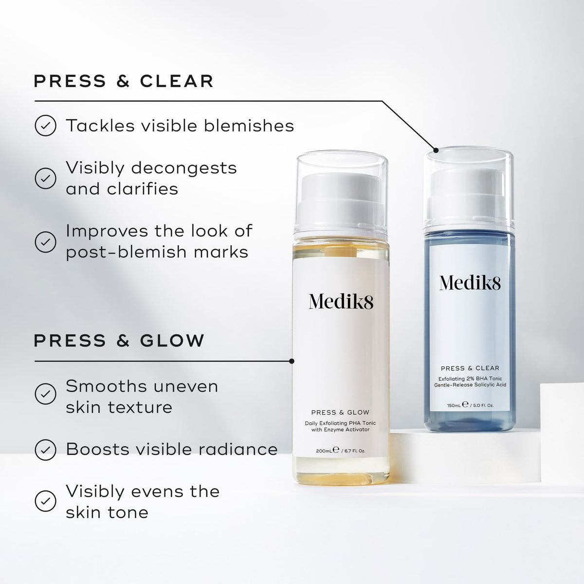 Medik8 Press & Glow Daily Exfoliating PHA Tonic - 200ml - image 5