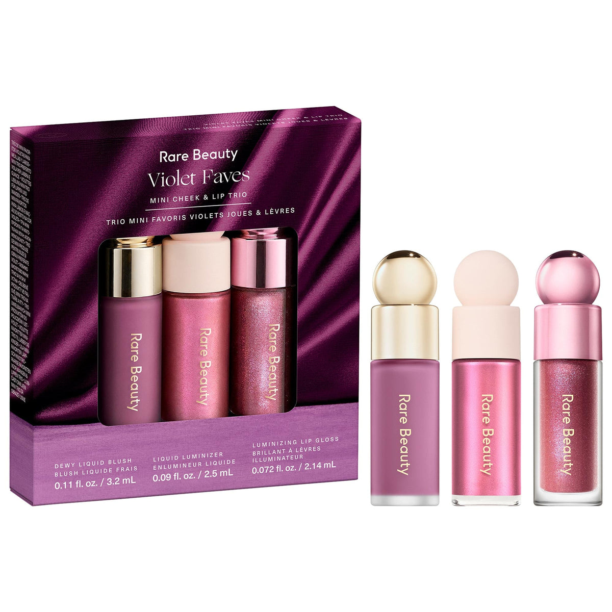 Rare Beauty Violet Faves Mini Cheek & Lip Trio - Default Title - image 1