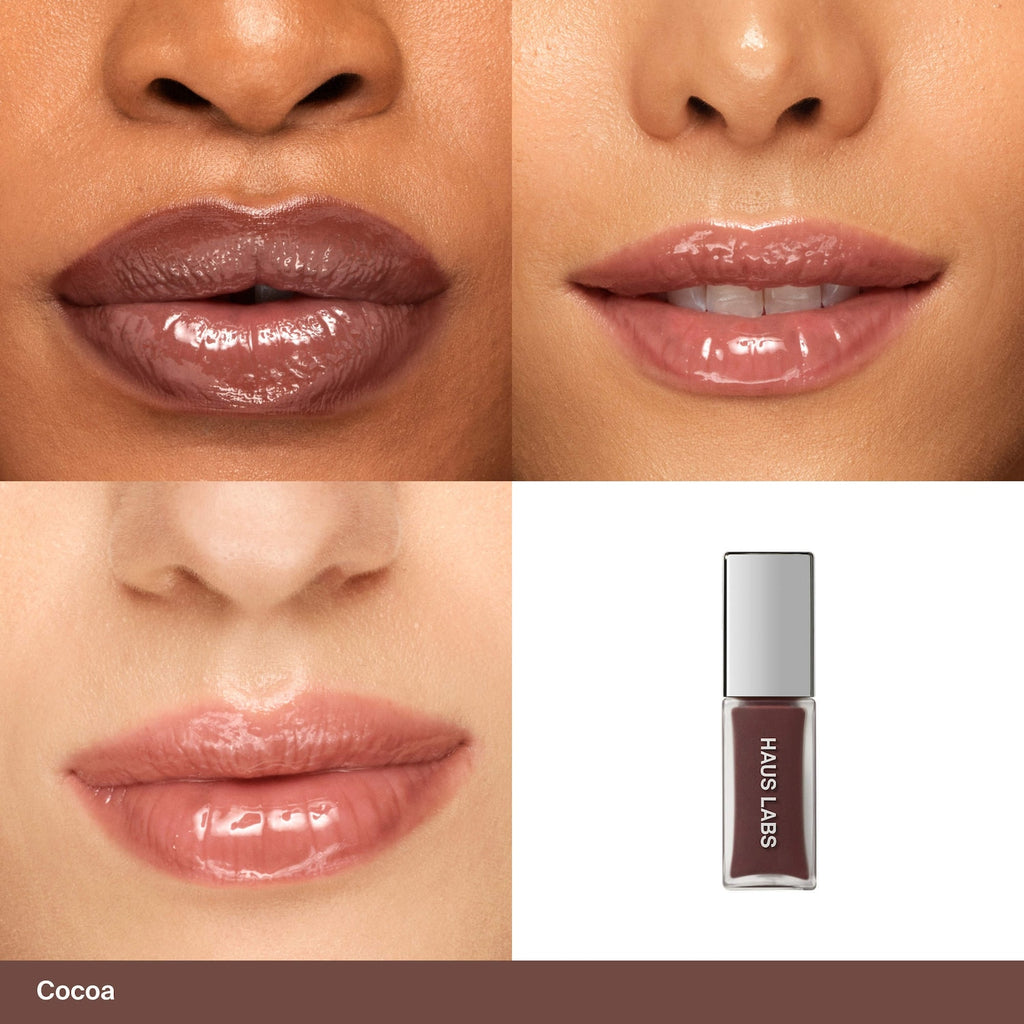 HAUS LABS PhD Hybrid Lip Glaze Cocoa - Sephora image 1