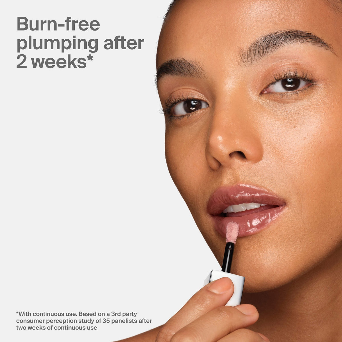 HAUS LABS PhD Hybrid Lip Glaze Cocoa - Sephora image 5