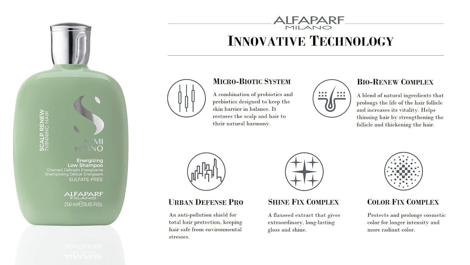 Alfaparf  Semi  Di  Lino  Scalp  Renew  Energizing  Low  Shampoo