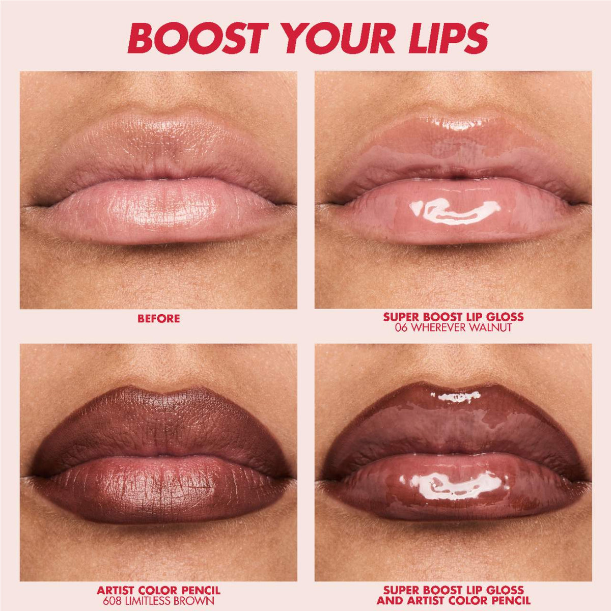 MAKE UP FOR EVER Super Boost Moisturizing & Plumping Lip Gloss — 01 Crystal