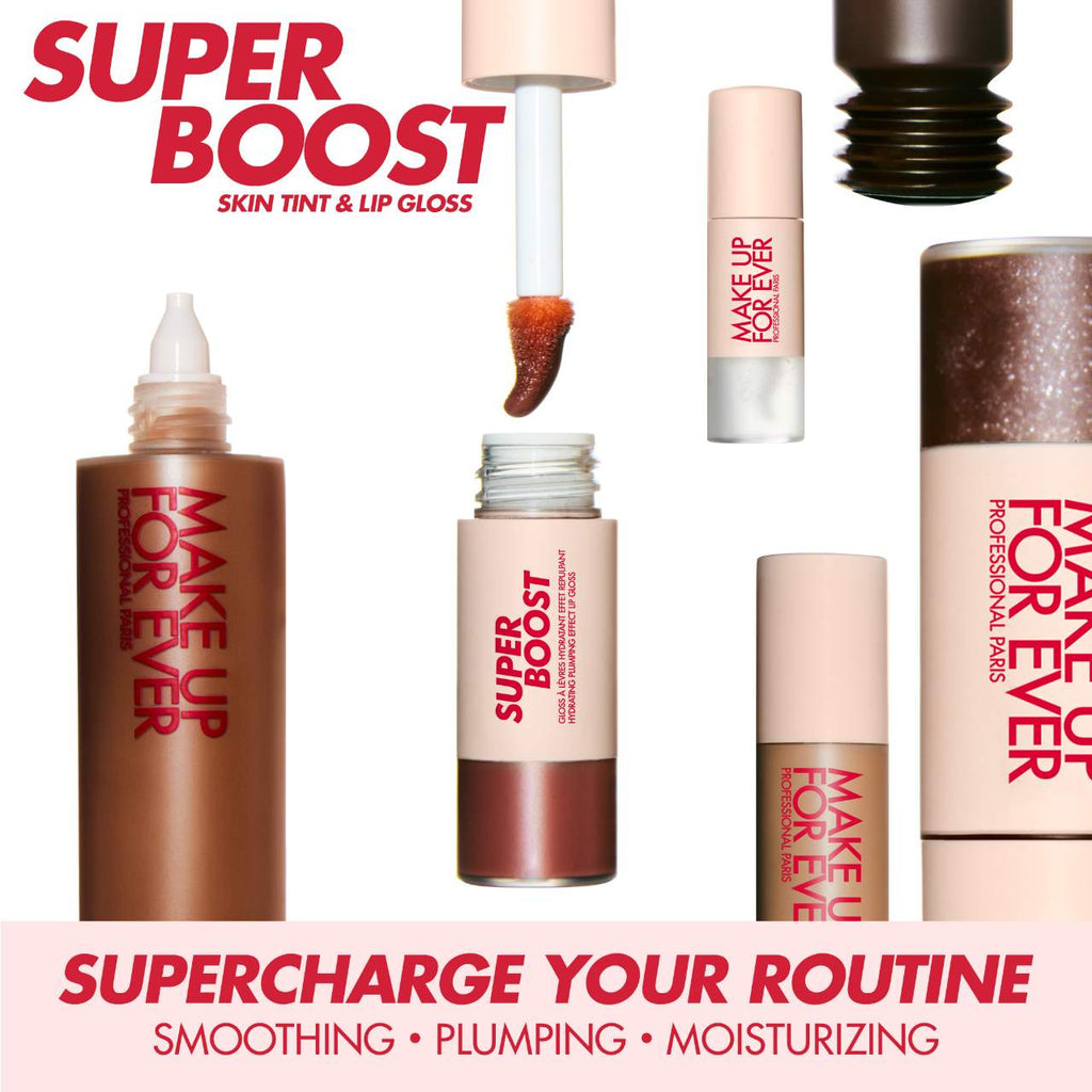MAKE UP FOR EVER Super Boost Moisturizing & Plumping Lip Gloss — 01 Crystal