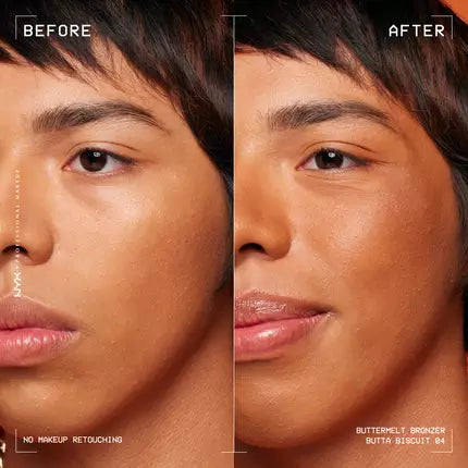 NYX Professional Makeup BUTTERMELT BRONZER 04 BUTTA BISCUIT 0800897254711 BeforeAfter Jesus.webp