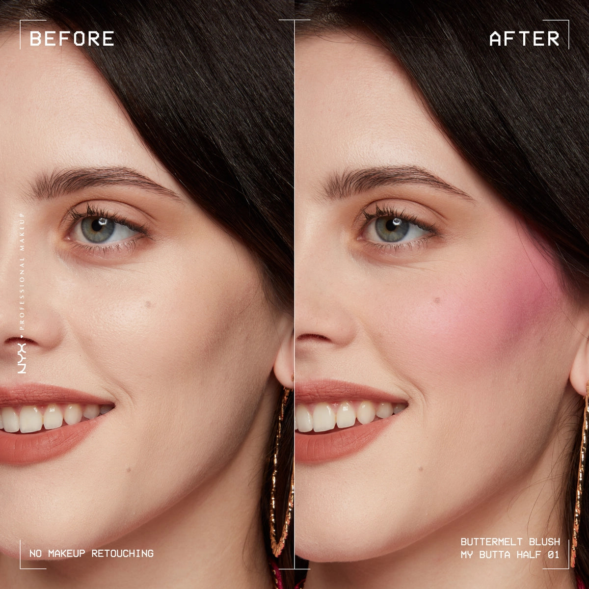 NYX Professional Makeup BUTTERMELT BLUSH 01 MY BUTTA HALF 0800897257576 BeforeAfter Trinity.webp