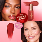 Charlotte Tilbury Mini Unreal Lip + Cheek Glow Blush Stick with Hyaluronic Acid - Cherry Glow - official image 3