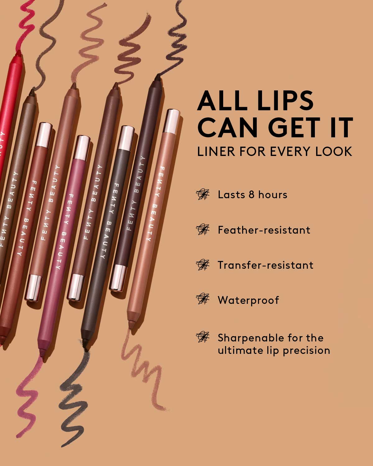Fenty Beauty Brown'd Pout Lip Liner + Mini Lip Plumper Duo - Brown’d Out & Rose Amber Heat - official image 2