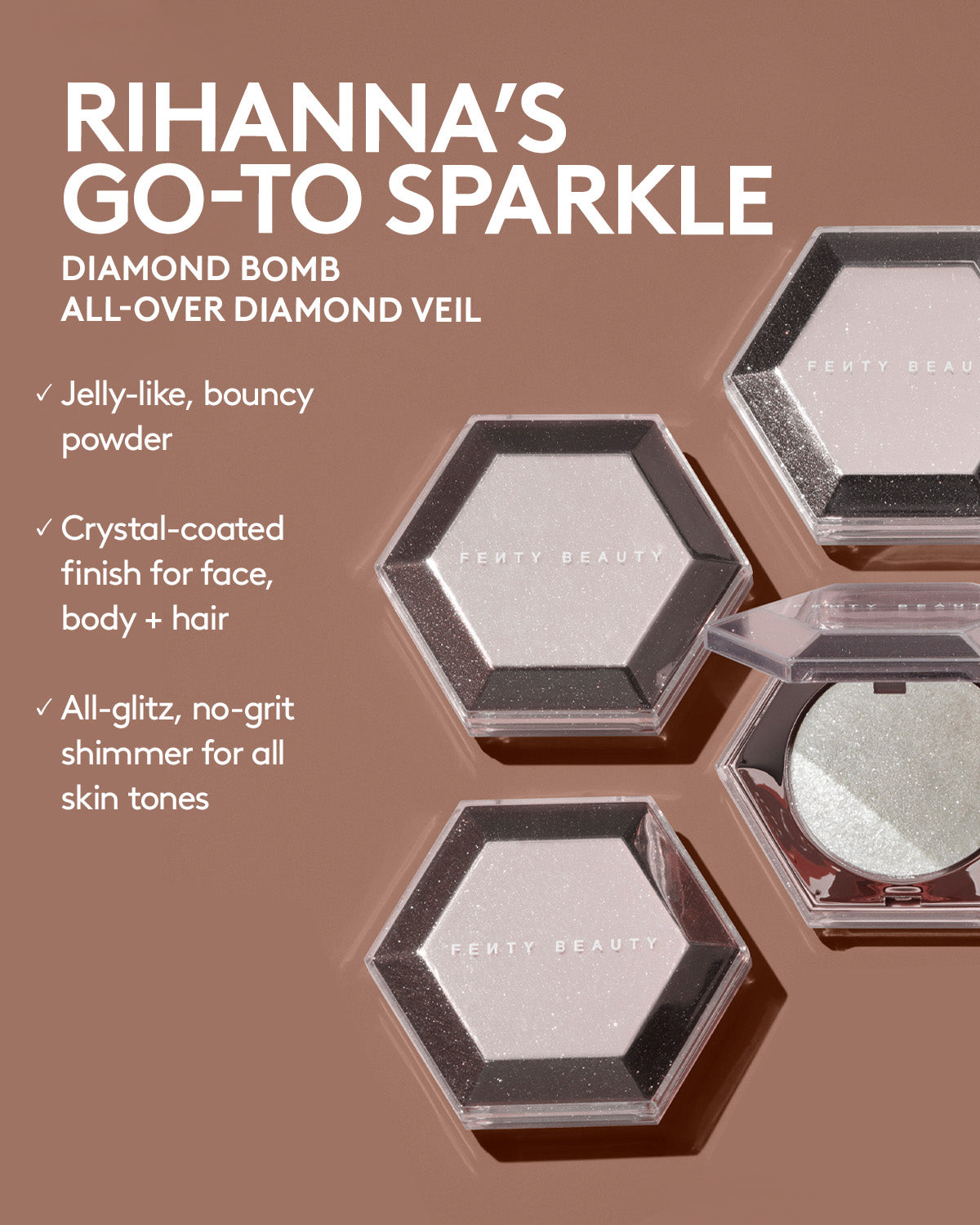 Fenty Beauty Diamond Bomb All-Over Diamond Veil - 01 How Many Carats ?! - official image 5