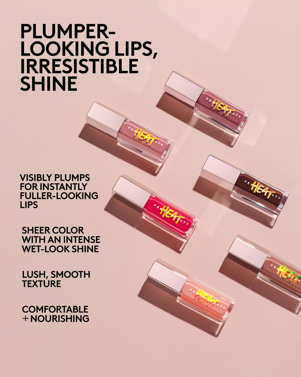 Fenty Beauty Gloss Bomb Heat Universal Lip Luminizer + Plumper - Fu$$y Heat - official image 7