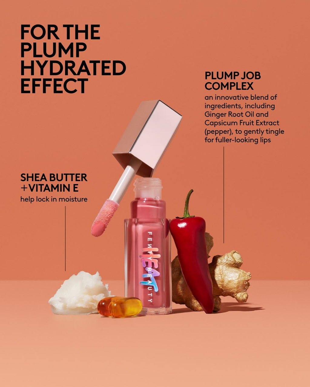 Fenty Beauty Gloss Bomb Heat Universal Lip Luminizer + Plumper - Fu$$y Heat - official image 8