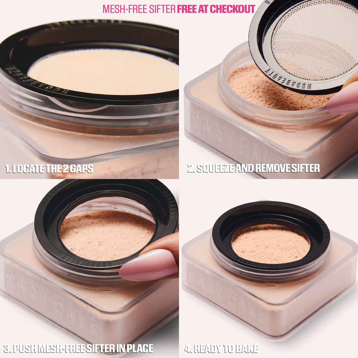 HUDA BEAUTY Easy Bake Sifter Without Mesh - Default Title - official image 1