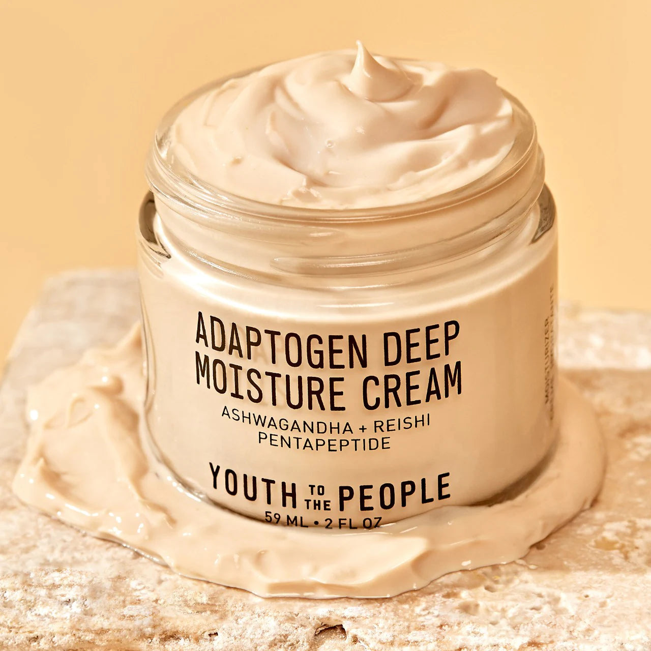 Crema hidratante profunda adaptógena con ashwagandha y hongo reishi