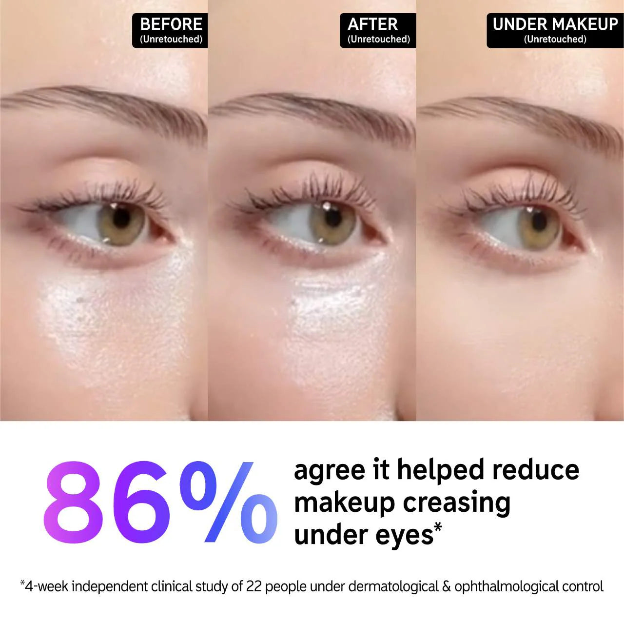Crema para ojos antihinchazón y ojeras con cafeína