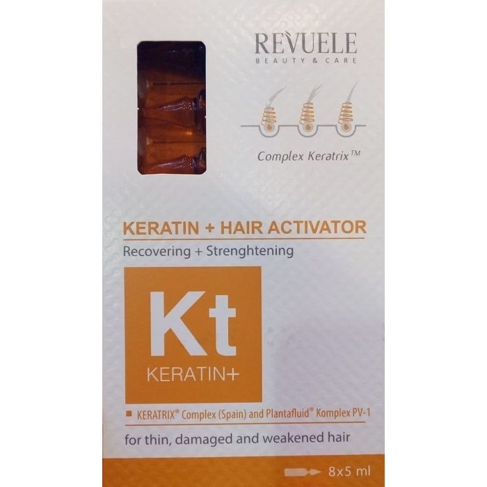 Revuele Tratamiento Crecimiento Cabello Ampollas Keratina + Activador Crecimiento Aceites para el pelo y tratamientos