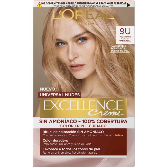 L'Oréal París Excellence Creme Tintes Universal Nudes Tintes sin amoníaco
