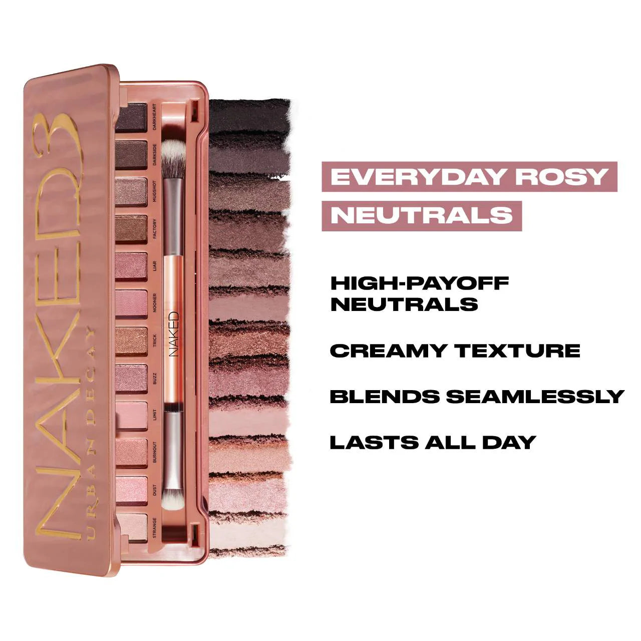 Paleta de sombras de ojos Naked3 Soft Pink