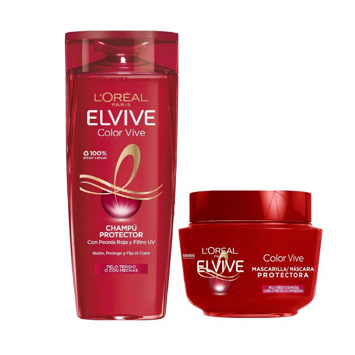 L'Oréal París Elvive Color Vive Pack Champú + Mascarilla Champús