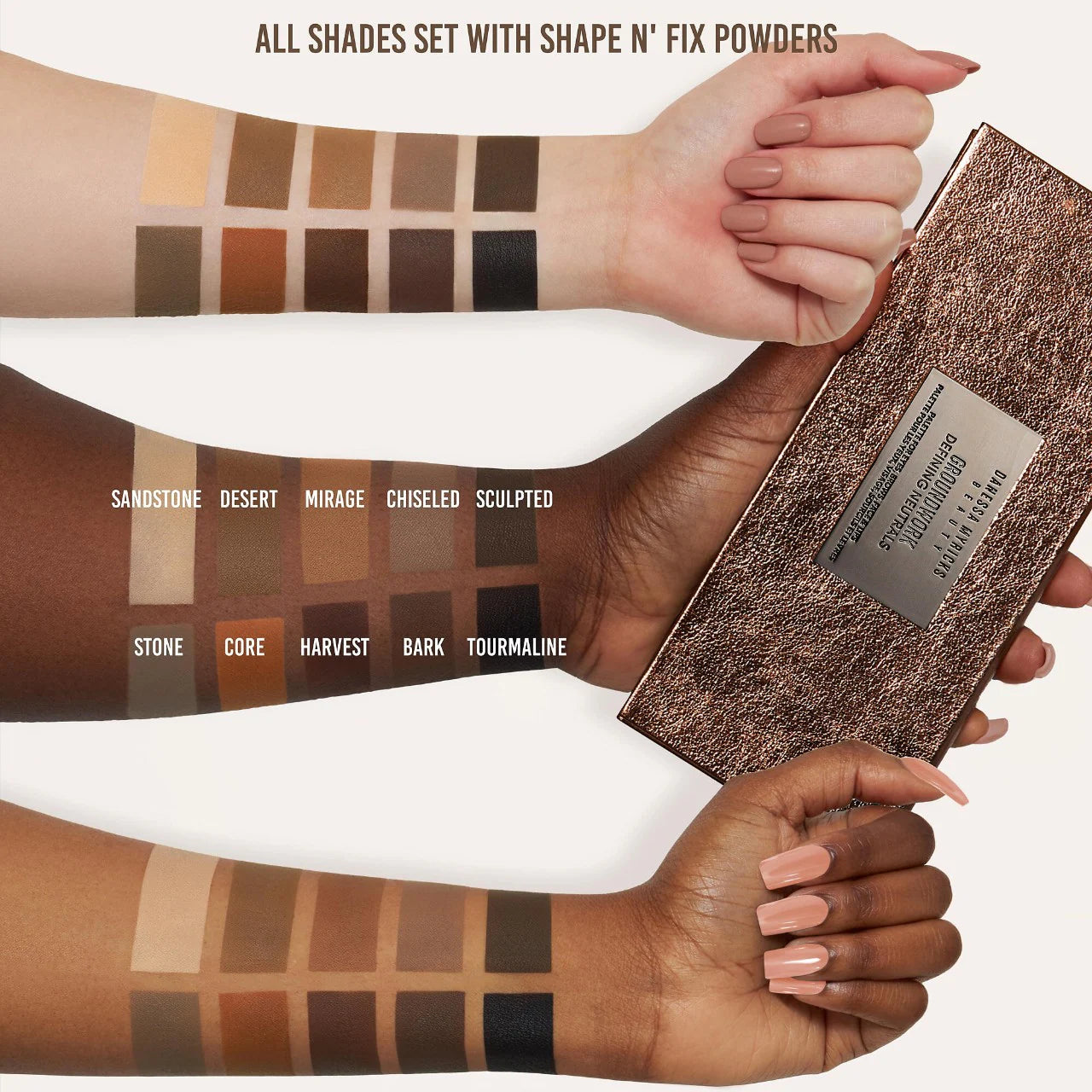Groundwork: Defining Neutrals - Palette For Eyes, Brows, Face & Lips